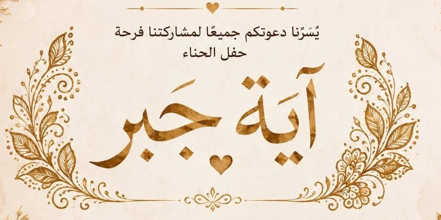 حفل الحناء آية جبر — أبو غوش · 3 يوليو 2026